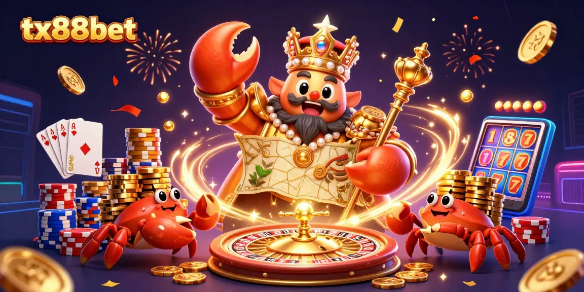 Experience winning with tx88bet as the golden crab emperor reigns over an exciting casino adventure.