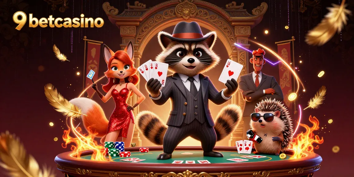 Experience high-stakes poker action at 9betcasino with enchanting characters and rich visuals.