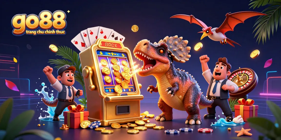 Experience the thrill at go88 trang chu chinh thuc with 3D dinosaurs winning jackpots!