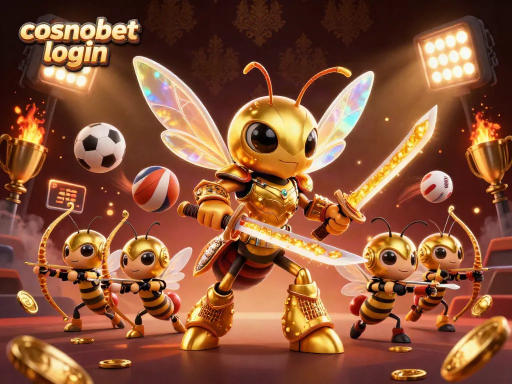 Engage with cosmobet login for thrilling gameplay, featuring golden hornets and dynamic sports action.