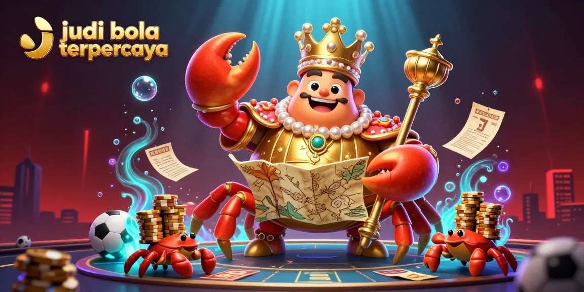 Bet on judi bola terpercaya with the golden crab emperor and exciting sports betting elements all around.