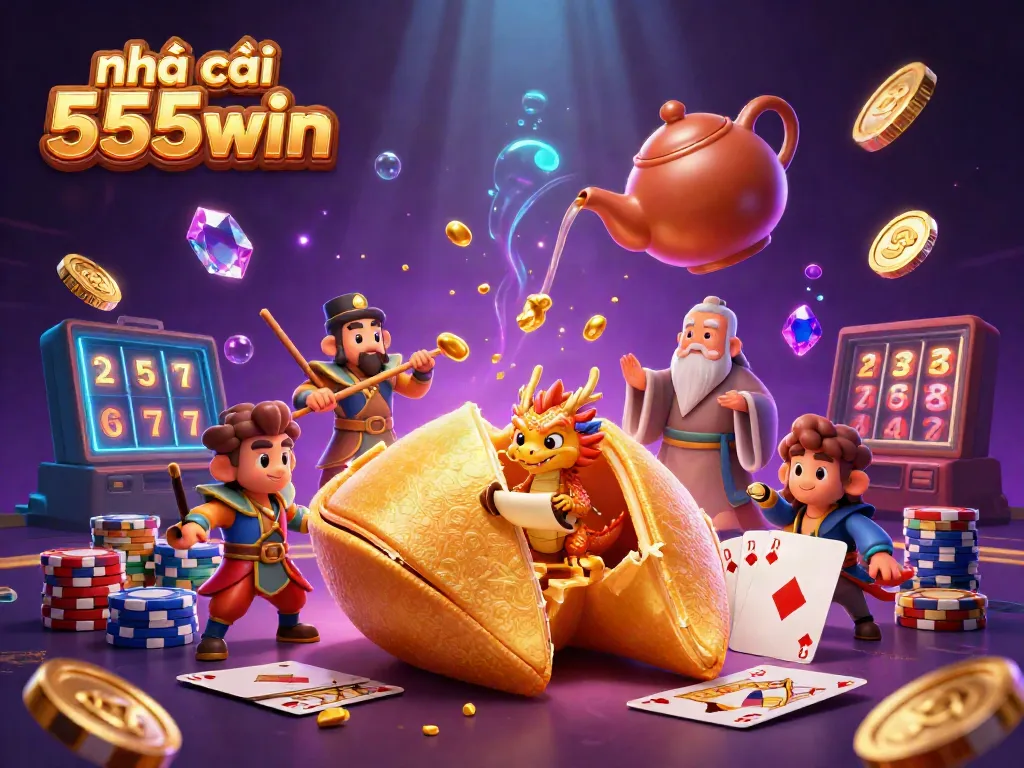 Experience the magic at nhà cái 555win with vibrant casino characters and games.