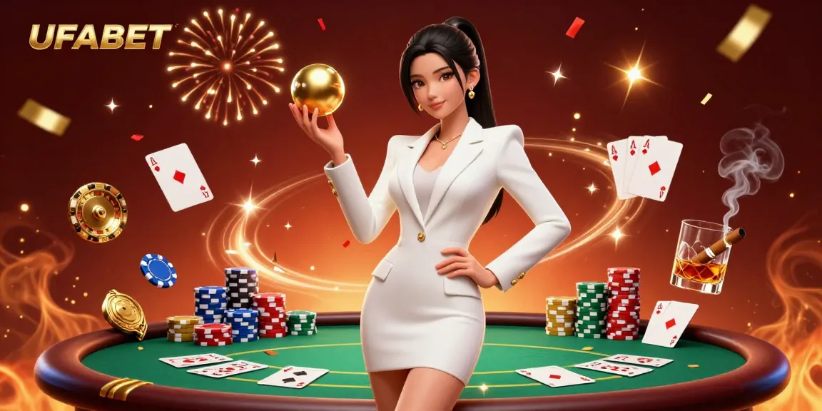 Experience UFABET's vibrant casino atmosphere with roulette action, poker excitement, and immersive gaming.